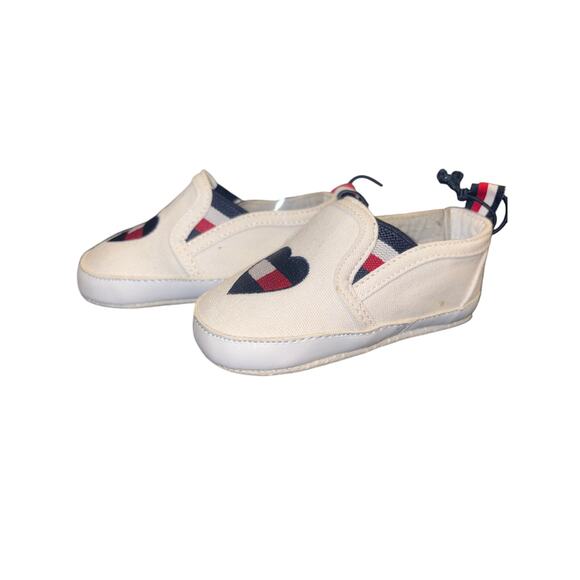 Nwt Tommy Hilfiger Baby Slip On Shoes Sz 3 - Picture 2 of 8